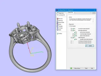 engagement rings  3D print model