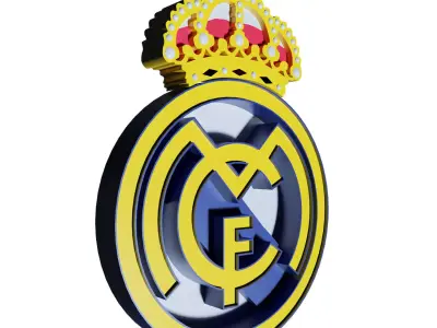 real madrid logo 3D print model