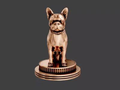 Dog Statue cute luxury 3D print model