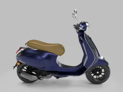 Vespa Low-poly 3D model