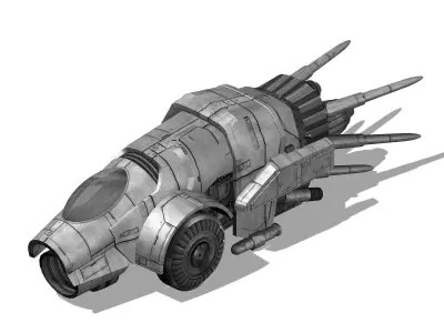Spaceship 02 3D model