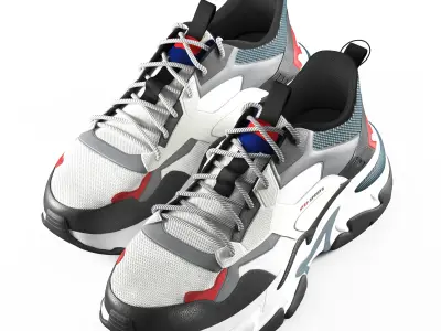 XTEP sneakers 3D model