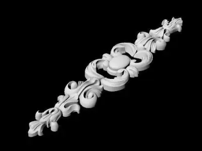 Central decor ornament for furniture 3D model 182