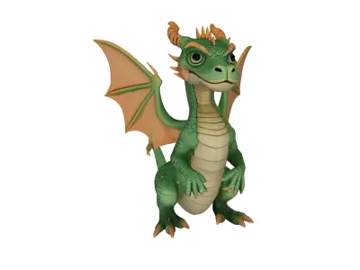 Dinosaur Low-poly 3D model 25