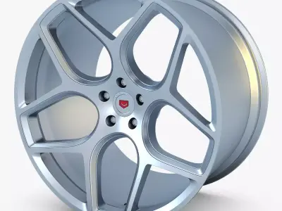 Vossen CG 205 19 wheel silver 3D model