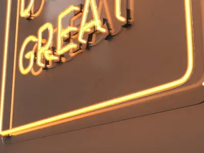 You Are Doing Great - Neon Sign 3D model