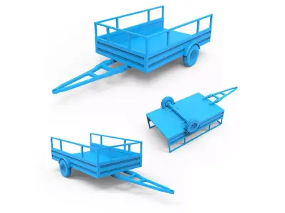 Trailer machine 3D print model