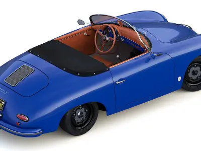Porsche 356 A Speedster 1956 3D model