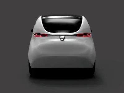 Electric Car - Dacia EV City Car  3D model
