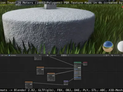 Transmission Tower 22 Meter Low-poly 3D model