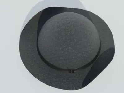 Hat With a Buckle 3D model