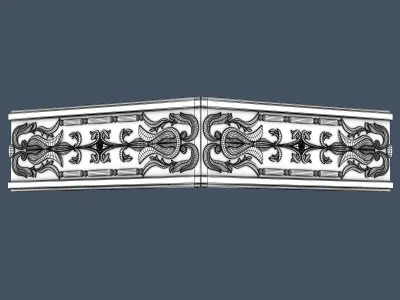 Frieze decorative moulding 3D model