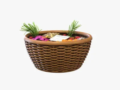 Home fragrance  Potpourri Low-poly 3D model