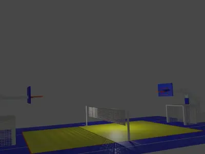 Sport Low-poly 3D model
