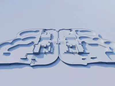 Skatepark-Skate Park PACK 3D model