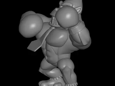 boxer gorilla 3D print model