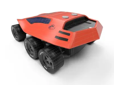 Dune Buggy Low-poly 3D model