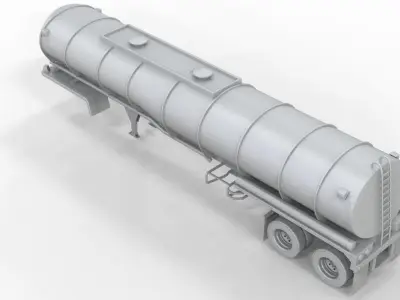 Truck Trailer 3D model