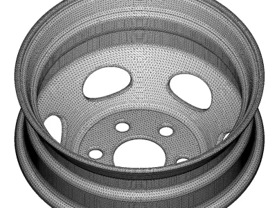 Heavy Duty Truck Rim 3D print model