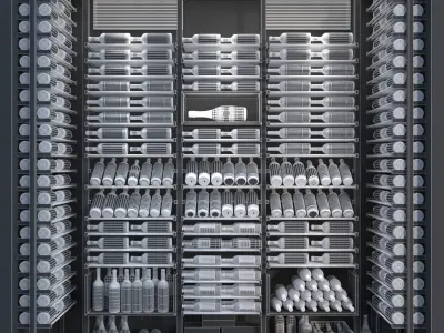Wine Cabinet 4 3D model