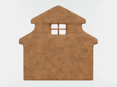 Gingerbread Christmas Cookie 11 3D model