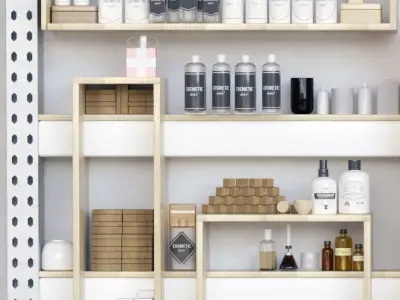 Elements of decor for the beauty salon 3D model