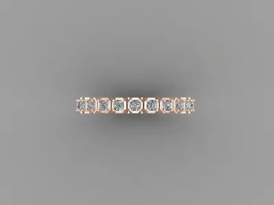 Solitaire Ring Version 1 SR47 3D model