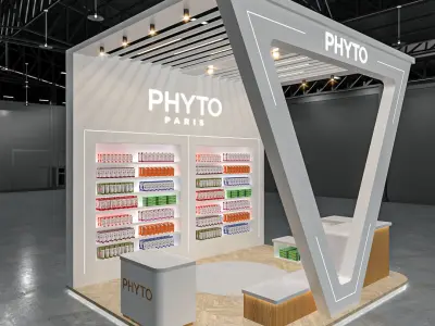 TRI exhibition stand design 3D model