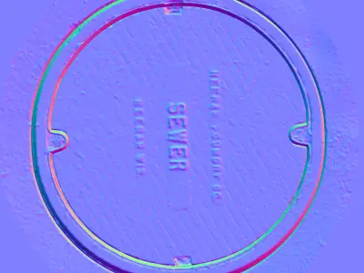 Manhole cover Free 3D model