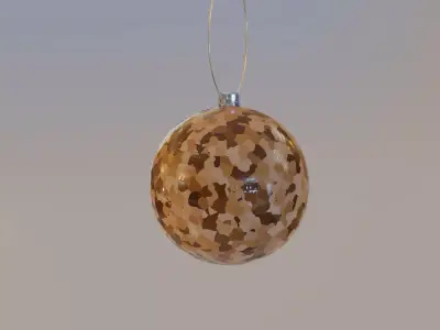 Christmas Tiger Ball 3D model