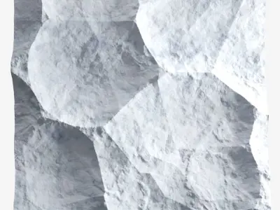 449-RockPanel piece of paper on wall 3D model