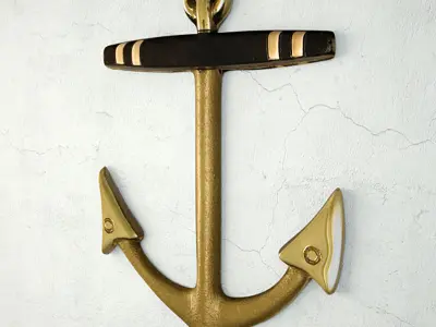 Brass Anchor 2 3D model