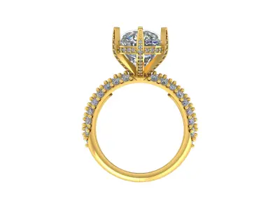 Elegant Engagement Ring 3D print model purchase