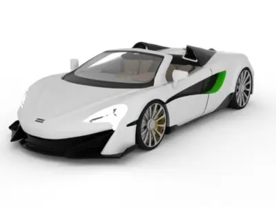 Maclaran600it mclaren roadster Low-poly 3D model