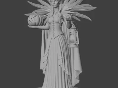Halloween Demoness 3D Model for 3D Print 3D print model