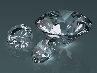 Diamonds three 3D model