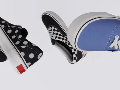 Vans Skater boot Low-poly 3D model