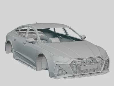 Audi RS7 Sportback 2020 Printable Body 3D print model