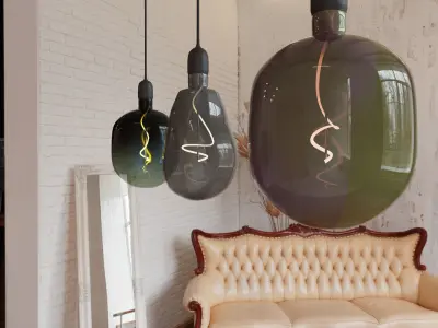 room lamp  mid poly 3D model