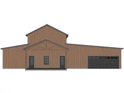 Barndominium House 084 -Archimple LLC 3D model
