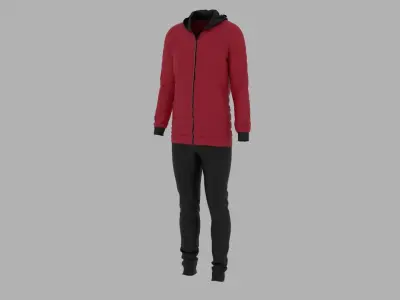 Sport Suit Low-poly 3D model 21