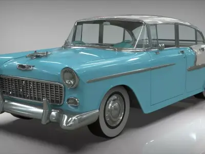 Chevy belair sedan 1955 3D model