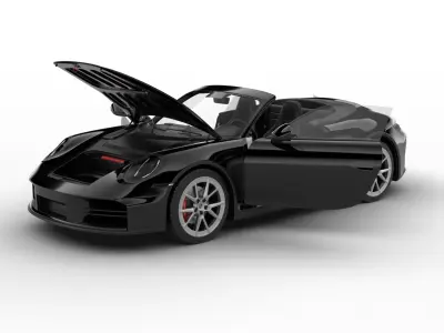 Porsche 911 Carrera S Cabrio 2025 HQ 3d model 3D model