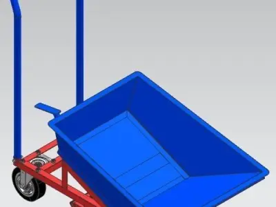 Hydraulic Wheelbarrow For Workshop 3D model