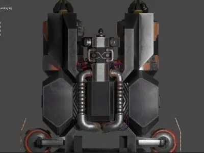 S-MPT 001 Multipurpose Truck Cyberpunk Theme  Low-poly 3D model