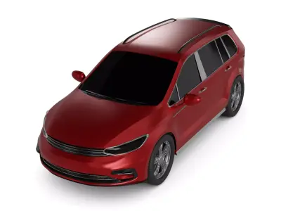 Station Wagon Car 3D model shop
