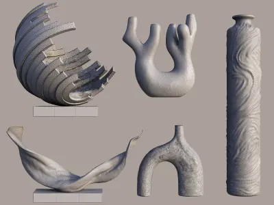 Decorative sculpture 3D model purchase