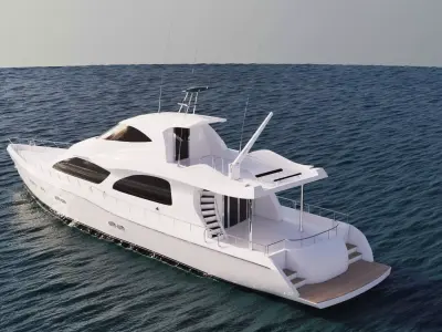 Luxury Yacht Model 3D model