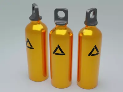 Metal Water Bottle 3D model