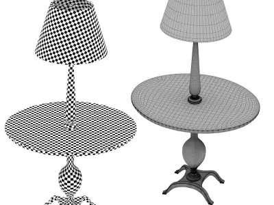 Ovalesque floor lamp 3D model